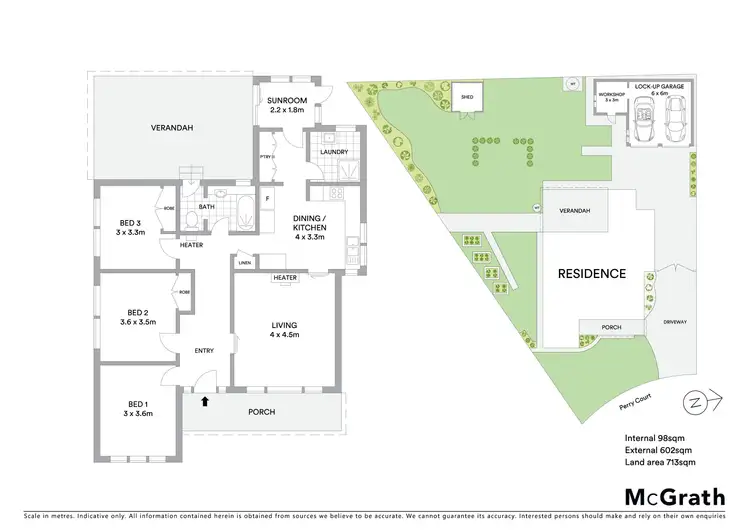 Floorplan of Homely house listing, 4 Perry Court, Herne Hill VIC 3218