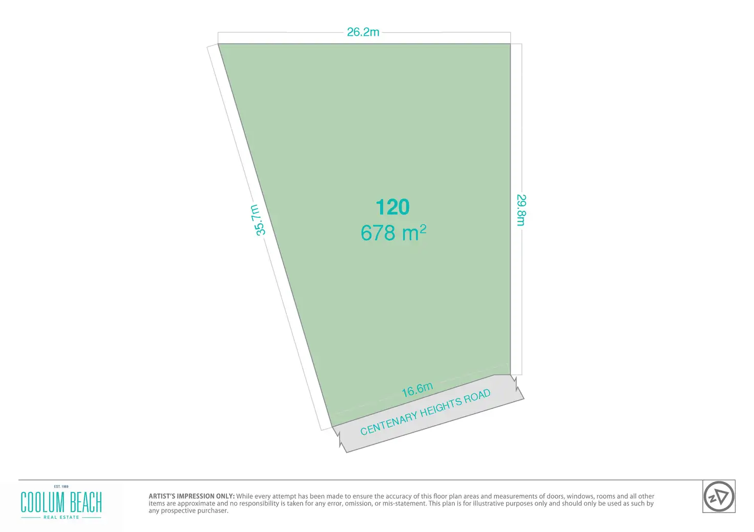 Floorplan of Homely land listing, 118 Centenary Heights Road, Coolum Beach QLD 4573