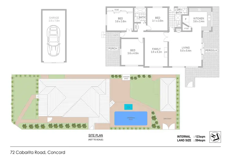 Floorplan of Homely house listing, 72 Cabarita Road, Concord NSW 2137