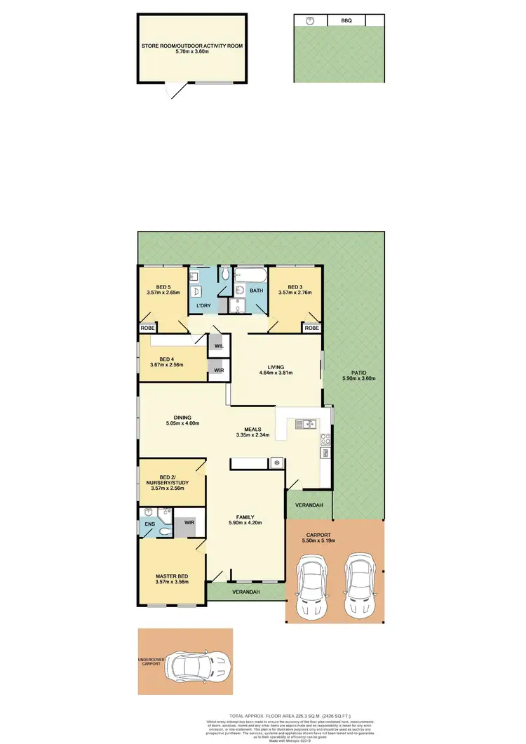 Floorplan of Homely house listing, 22 Russon Court, Alexander Heights WA 6064