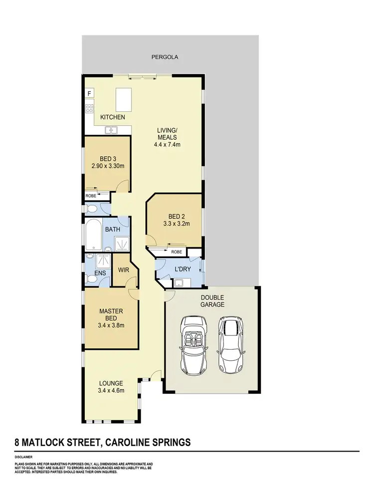 Floorplan of Homely house listing, 8 Matlock Street, Caroline Springs VIC 3023