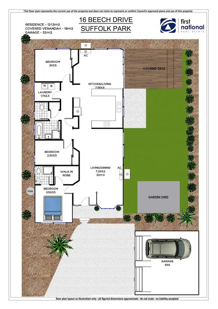 Floorplan of Homely house listing, 16 Beech Drive, Suffolk Park NSW 2481