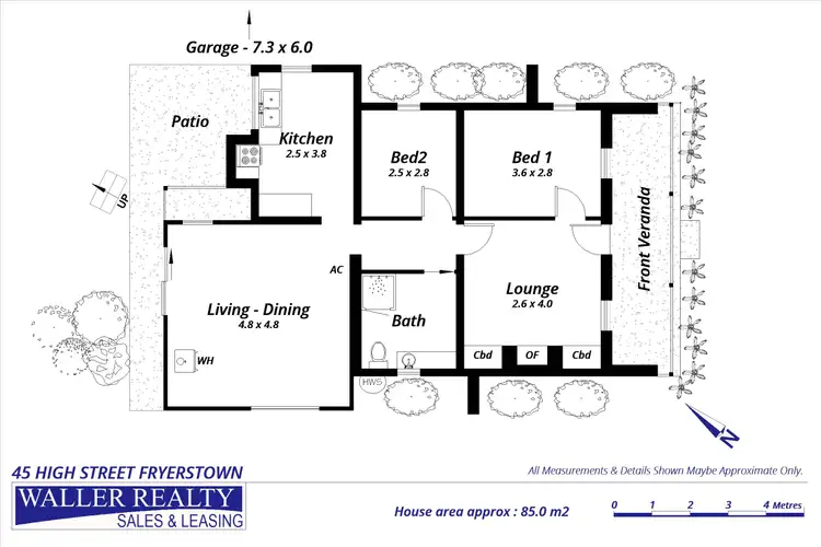 Floorplan of Homely house listing, 45 High Street, Fryerstown VIC 3451