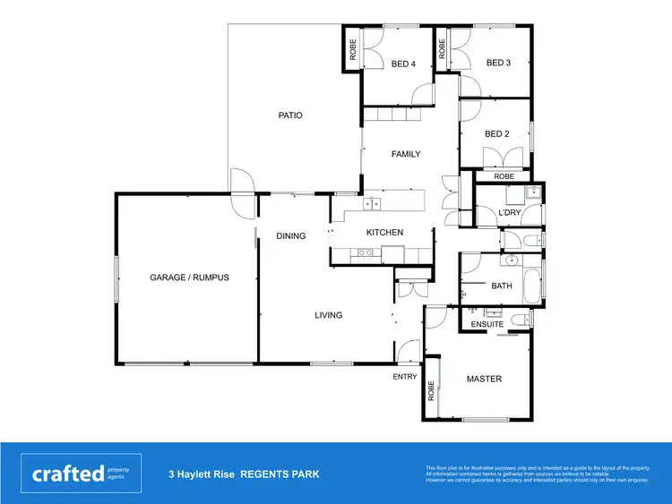 Floorplan of Homely house listing, 3 Haylett Rise, Regents Park QLD 4118