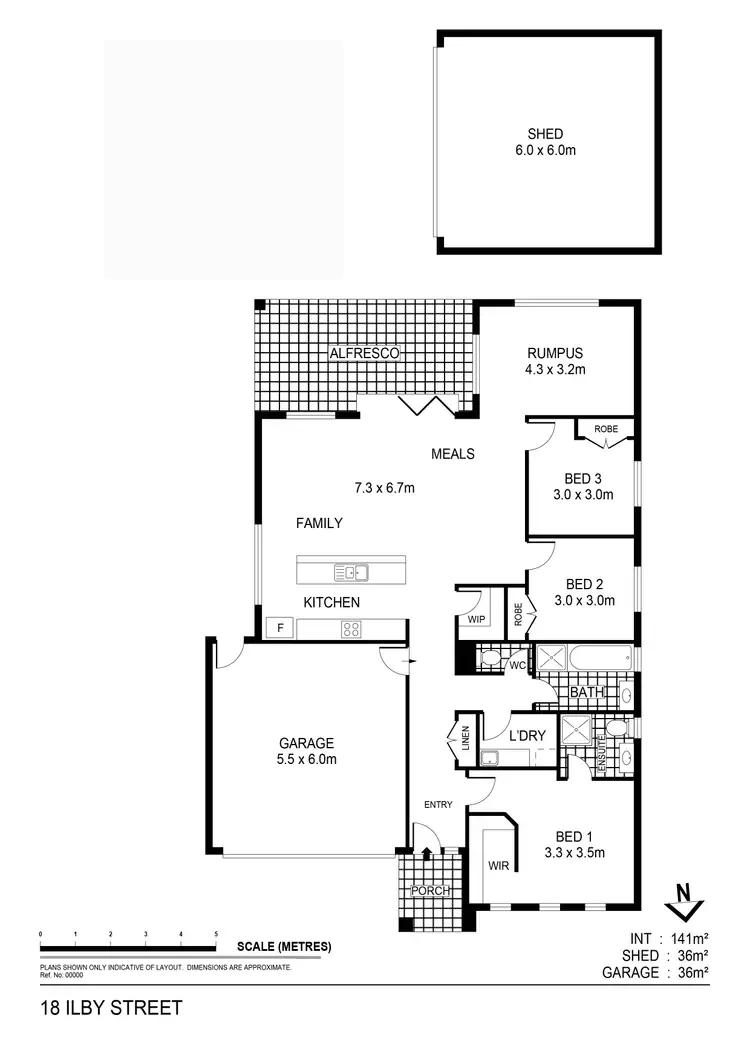 Floorplan of Homely house listing, 18 Ilby Street, Huntly VIC 3551