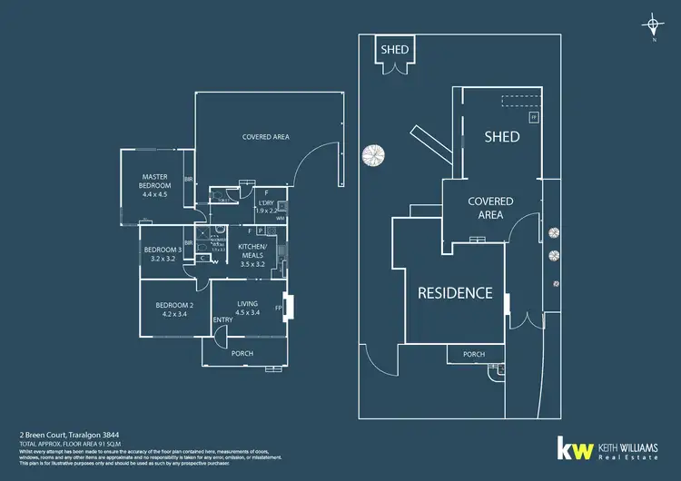 Floorplan of Homely house listing, 2 Breen Court, Traralgon VIC 3844
