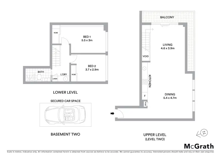 Floorplan of Homely apartment listing, 7/61 Alexander Street, Crows Nest NSW 2065