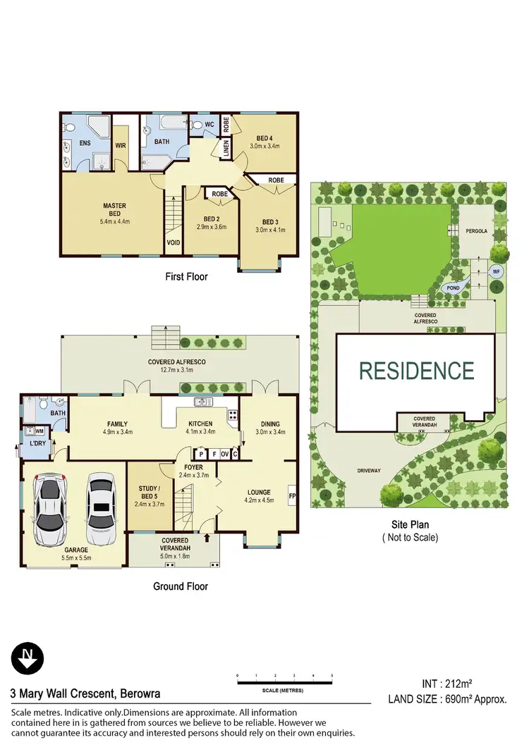 Floorplan of Homely house listing, 3 Mary Wall Crescent, Berowra NSW 2081