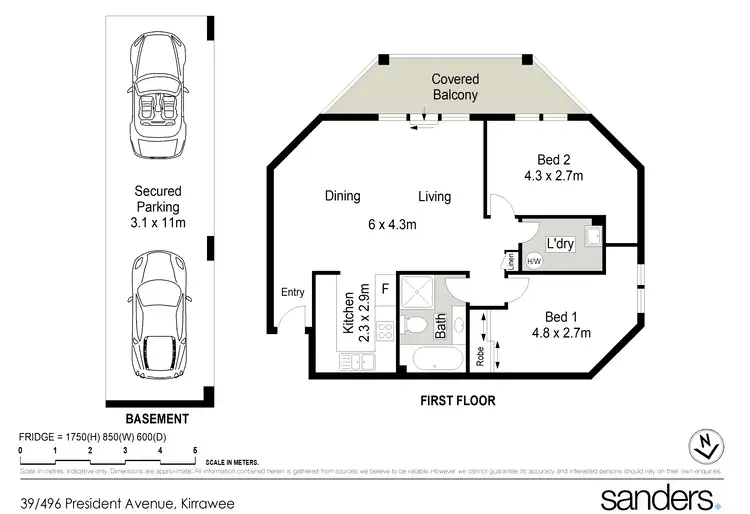 Floorplan of Homely unit listing, 39/496 President Avenue, Kirrawee NSW 2232