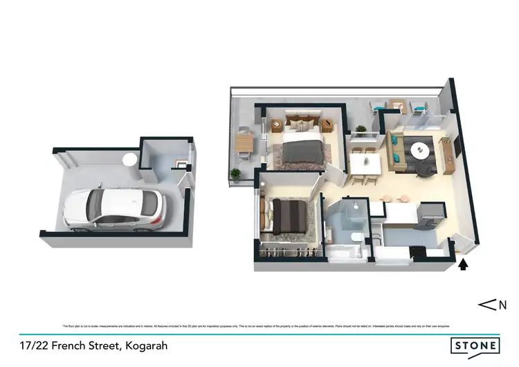 Floorplan of Homely apartment listing, 17/22 French Street, Kogarah NSW 2217
