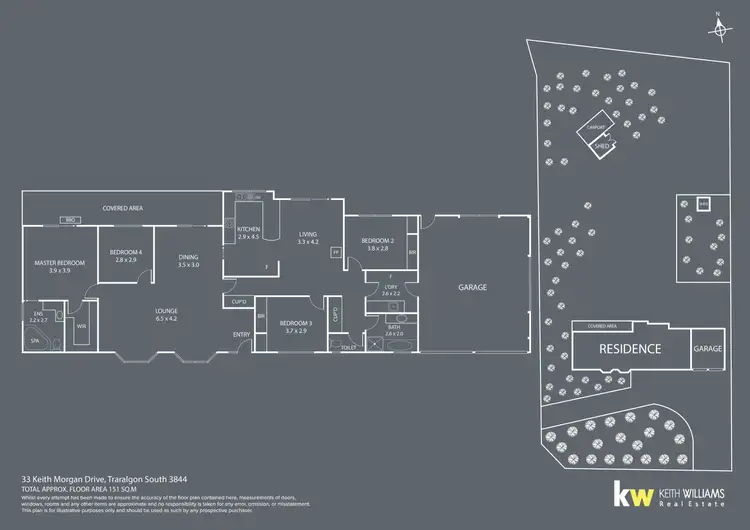Floorplan of Homely house listing, 33 Keith Morgan Drive, Traralgon South VIC 3844