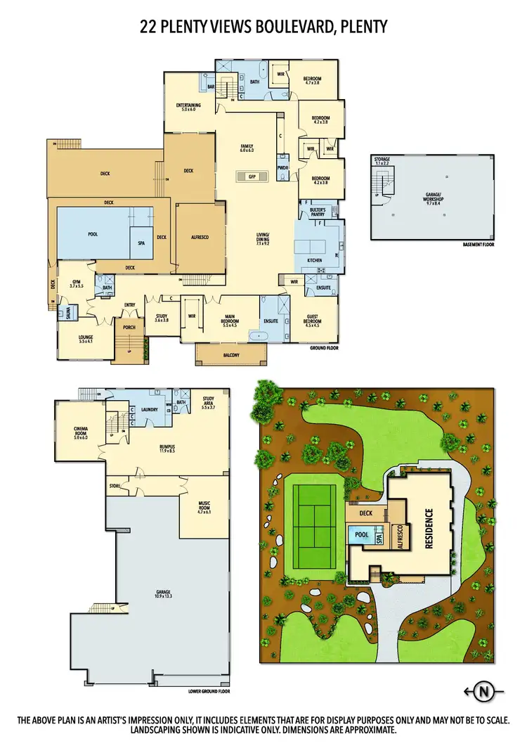 Floorplan of Homely house listing, 22 Plenty Views Boulevard, Plenty VIC 3090