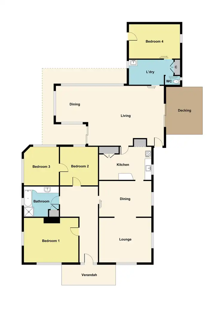 Floorplan of Homely house listing, 26 Vinoca Road, Avoca VIC 3467