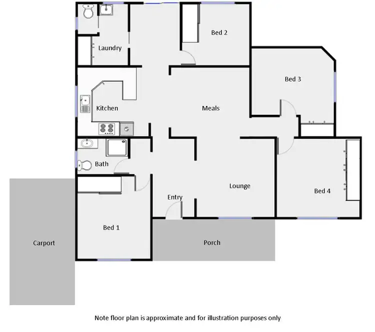 Floorplan of Homely house listing, 6 Asling Avenue, Mildura VIC 3500