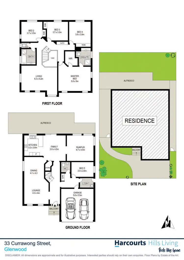 Floorplan of Homely house listing, 33 Currawong Street, Glenwood NSW 2768
