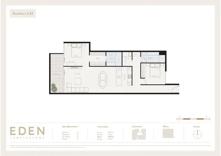 Floorplan of Homely apartment listing, 113/200 Foote Street, Templestowe VIC 3106