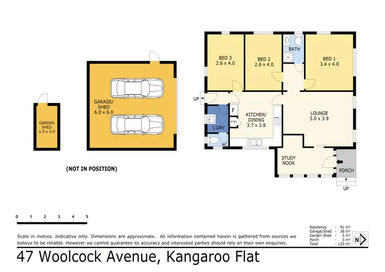 Floorplan of Homely house listing, 47 Woolcock Avenue, Kangaroo Flat VIC 3555