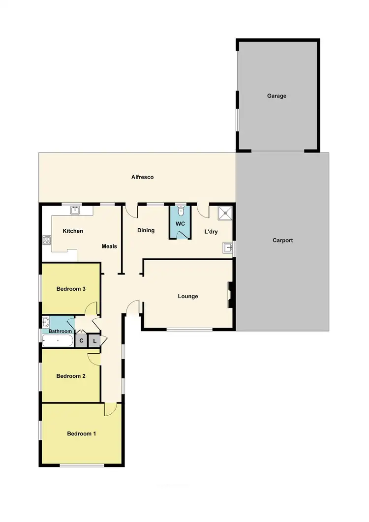 Floorplan of Homely house listing, 187 Park Road, Maryborough VIC 3465
