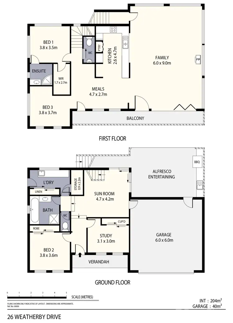 Floorplan of Homely house listing, 26 Weatherby Drive, Strathdale VIC 3550