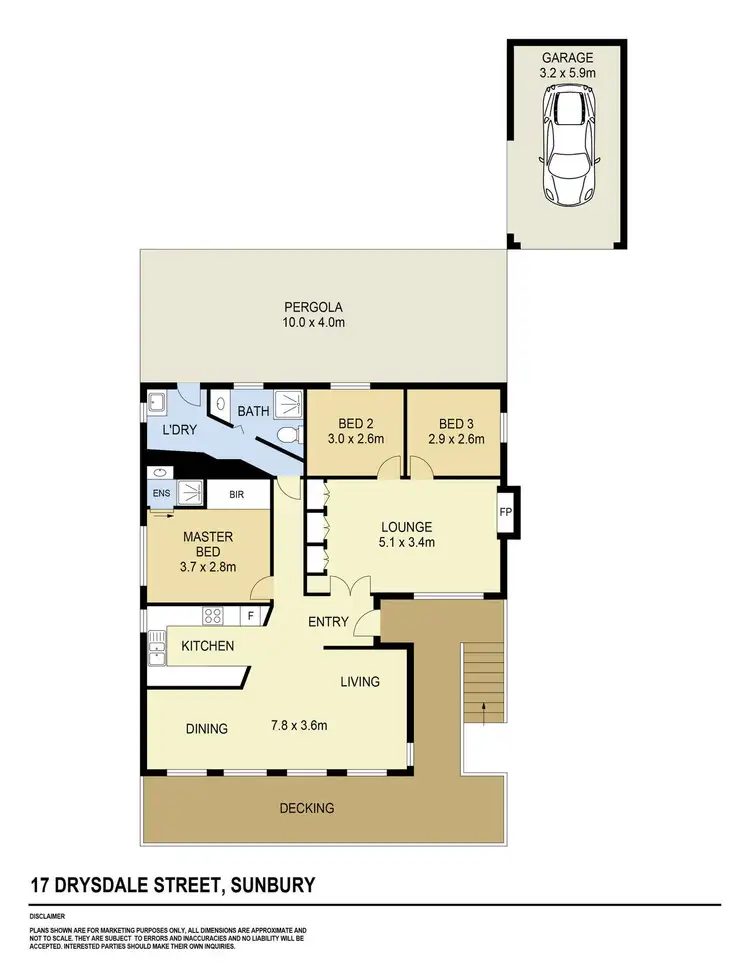 Floorplan of Homely house listing, 17 Drysdale Street, Sunbury VIC 3429