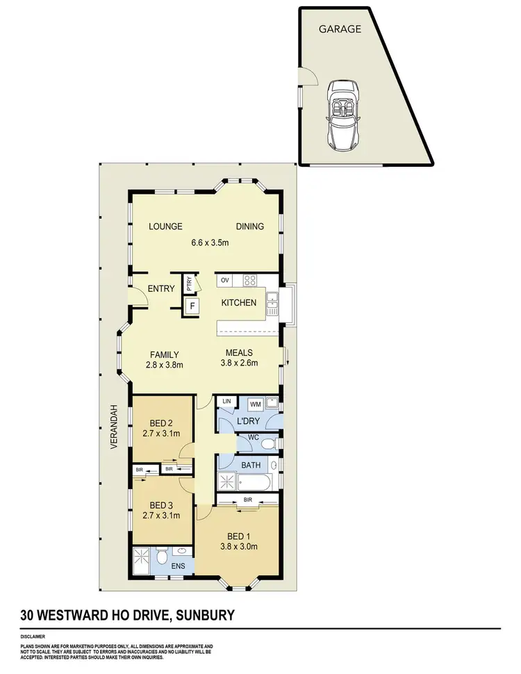 Floorplan of Homely house listing, 30 Westward Ho Drive, Sunbury VIC 3429