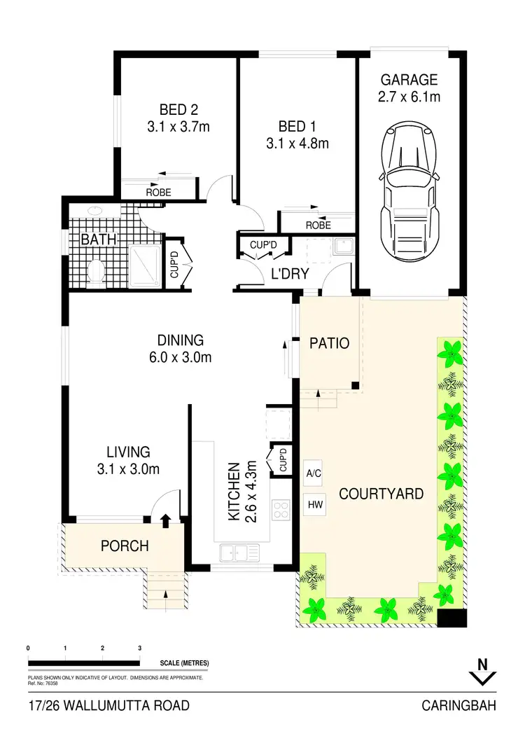 Floorplan of Homely villa listing, 17/26-28 Wallumatta Road, Caringbah NSW 2229
