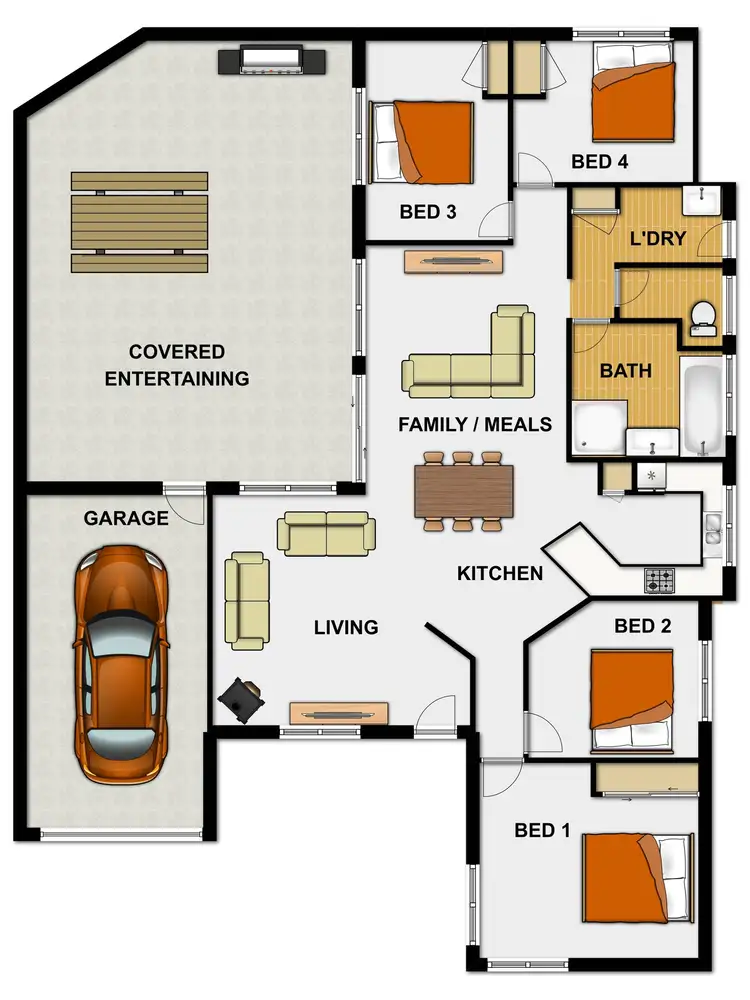 Floorplan of Homely house listing, 2 Comley Court, Boronia Heights QLD 4124