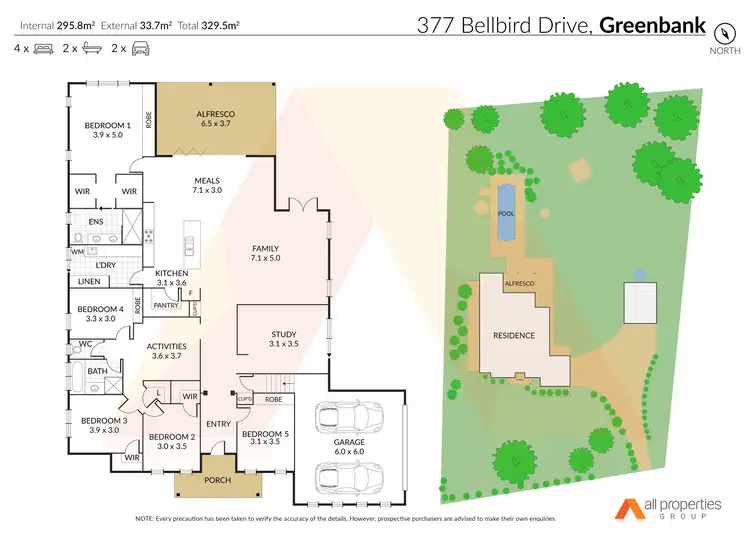 Floorplan of Homely rural property listing, 377-383 Bellbird Drive, Greenbank QLD 4124