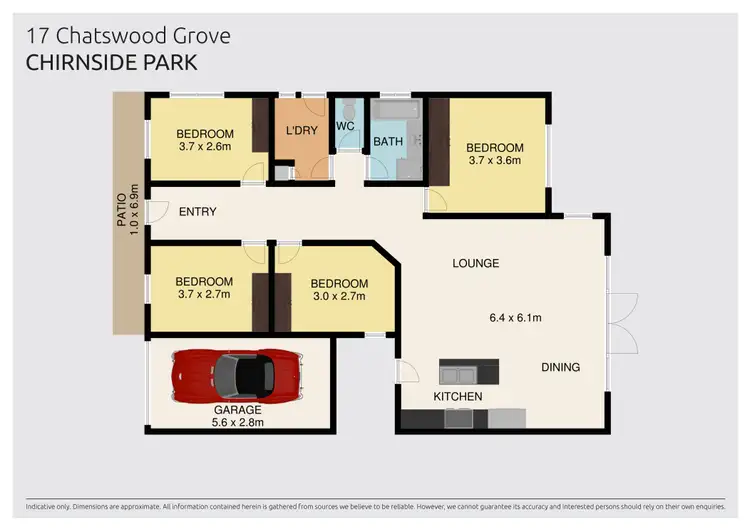 Floorplan of Homely house listing, 17 Chatswood Grove, Chirnside Park VIC 3116