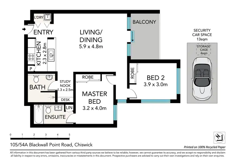 Floorplan of Homely apartment listing, 105/54A Blackwall Point Road, Chiswick NSW 2046