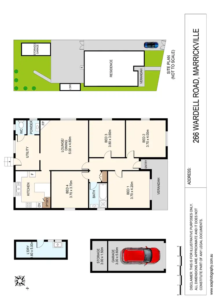 Floorplan of Homely house listing, 266 Wardell Road, Marrickville NSW 2204
