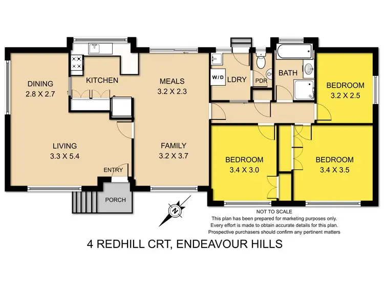 Floorplan of Homely house listing, 4 Redhill Court, Endeavour Hills VIC 3802