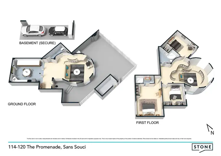 Floorplan of Homely townhouse listing, 6/114-120 The Promenade, Sans Souci NSW 2219