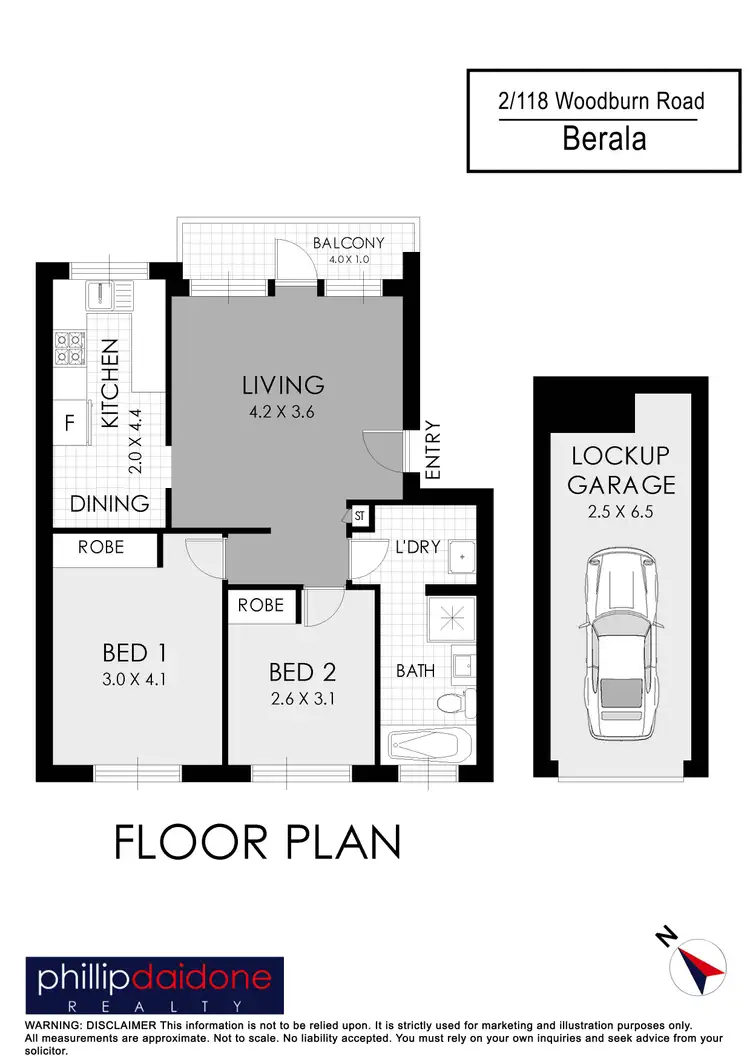 Floorplan of Homely apartment listing, 2/118 Woodburn Road, Berala NSW 2141