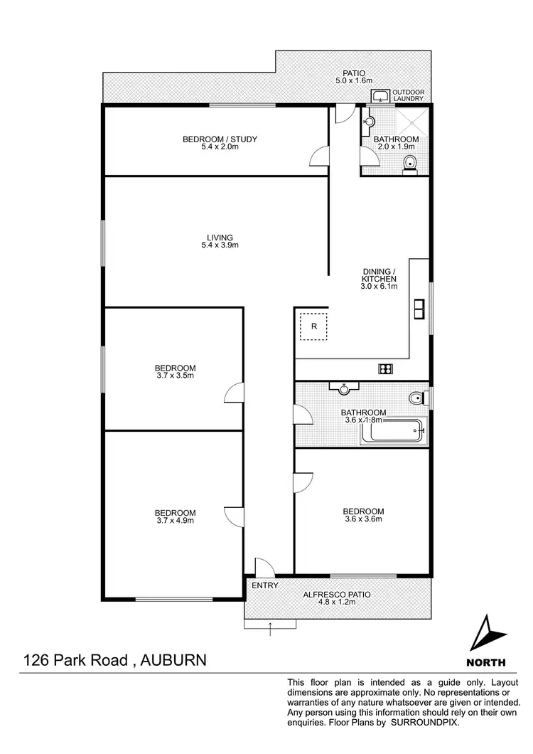 Floorplan of Homely house listing, 126 Park Road, Auburn NSW 2144