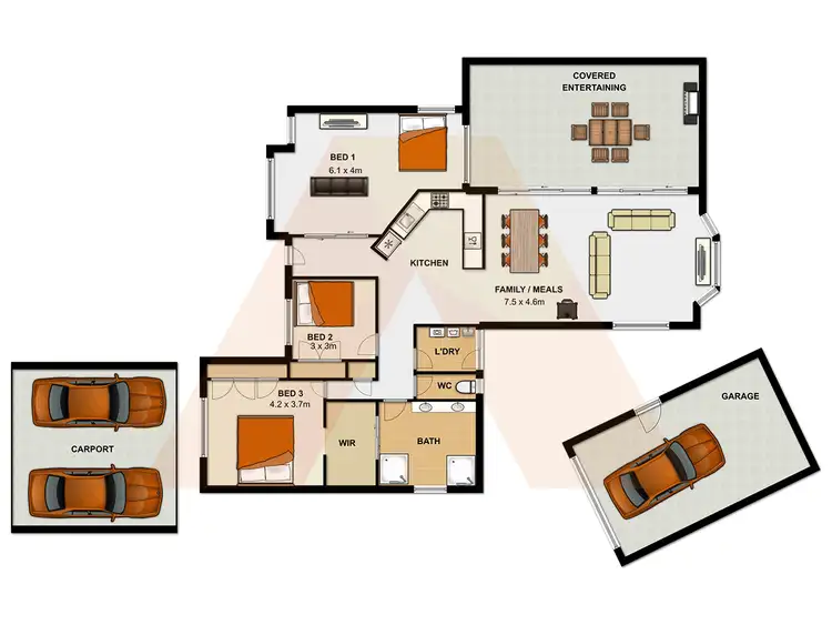 Floorplan of Homely house listing, 7 Phoenix Court, Regents Park QLD 4118
