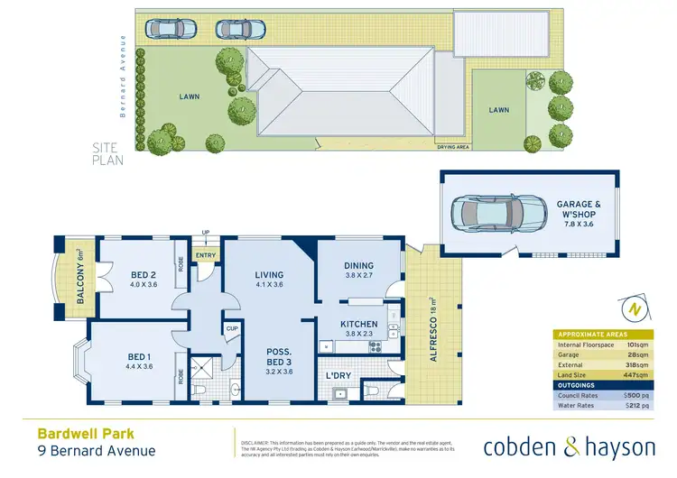 Floorplan of Homely house listing, 9 Bernard Avenue, Bardwell Park NSW 2207