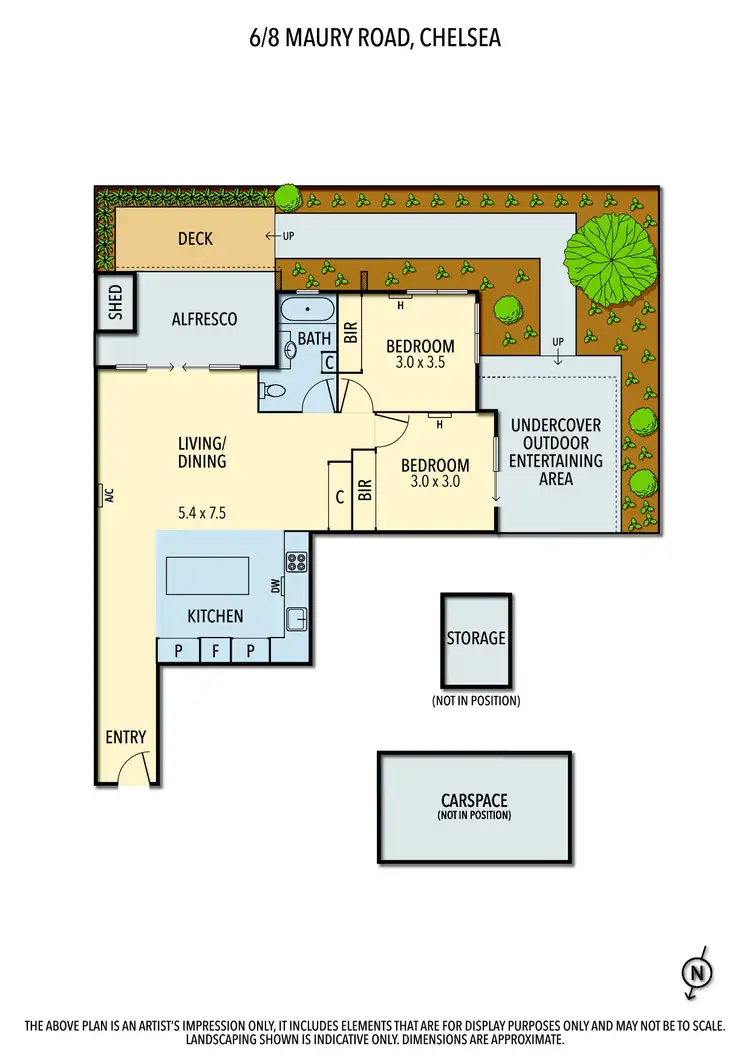 Floorplan of Homely unit listing, 6/8 Maury Road, Chelsea VIC 3196
