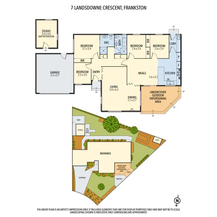 Floorplan of Homely house listing, 7 Landsdowne Crt, Frankston VIC 3199