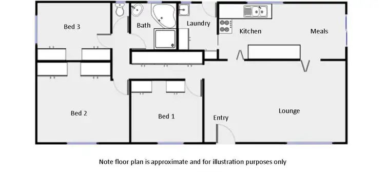 Floorplan of Homely house listing, 417 Etiwanda Avenue, Mildura VIC 3500