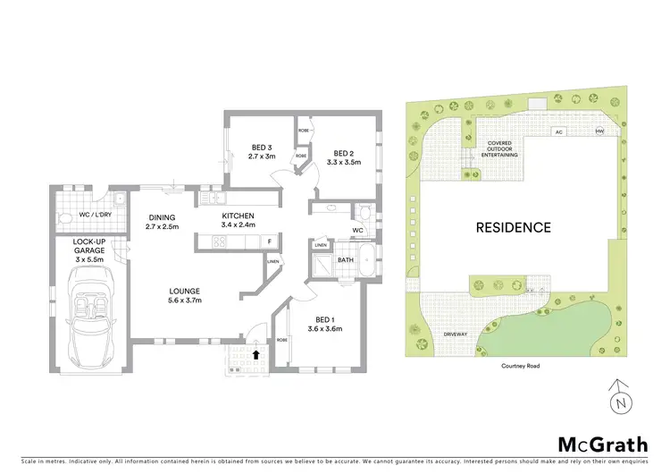 Floorplan of Homely house listing, 104A Courtney Road, Padstow NSW 2211