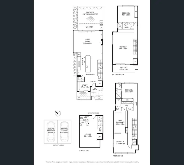 Floorplan of Homely townhouse listing, 227A Cecil Street, South Melbourne VIC 3205