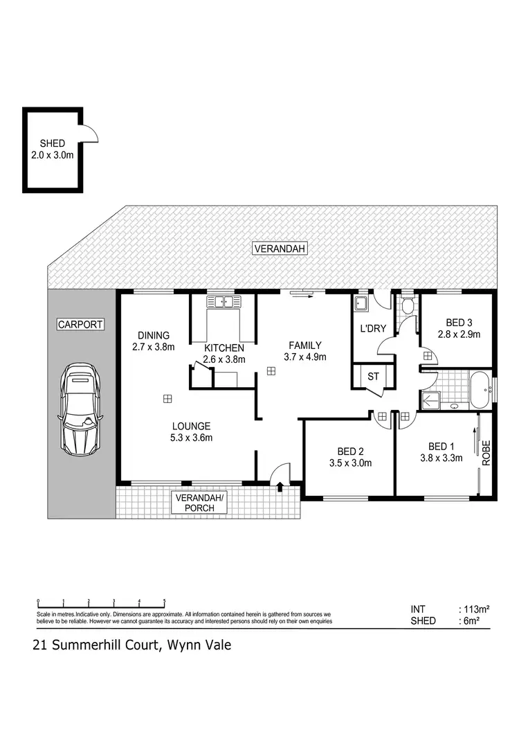 Floorplan of Homely house listing, 21 Summer Hill Court, Wynn Vale SA 5127