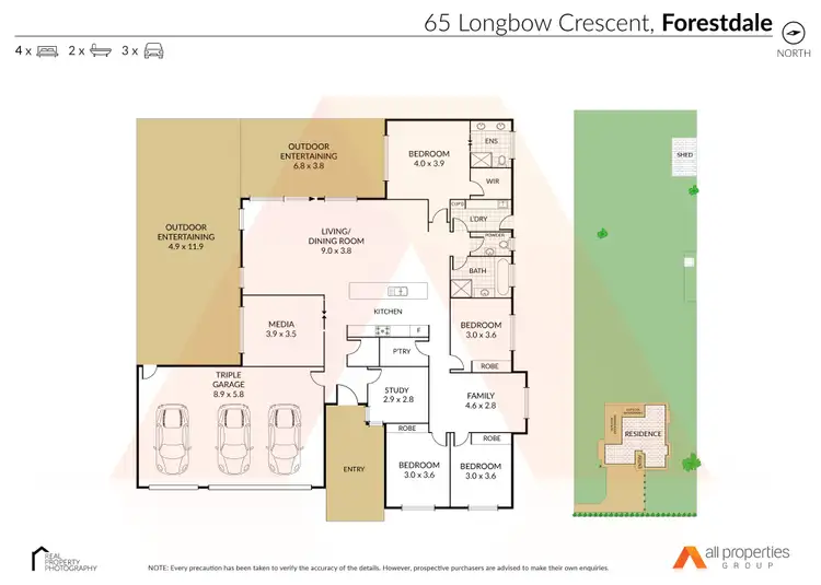 Floorplan of Homely house listing, 65 Longbow Crescent, Forestdale QLD 4118