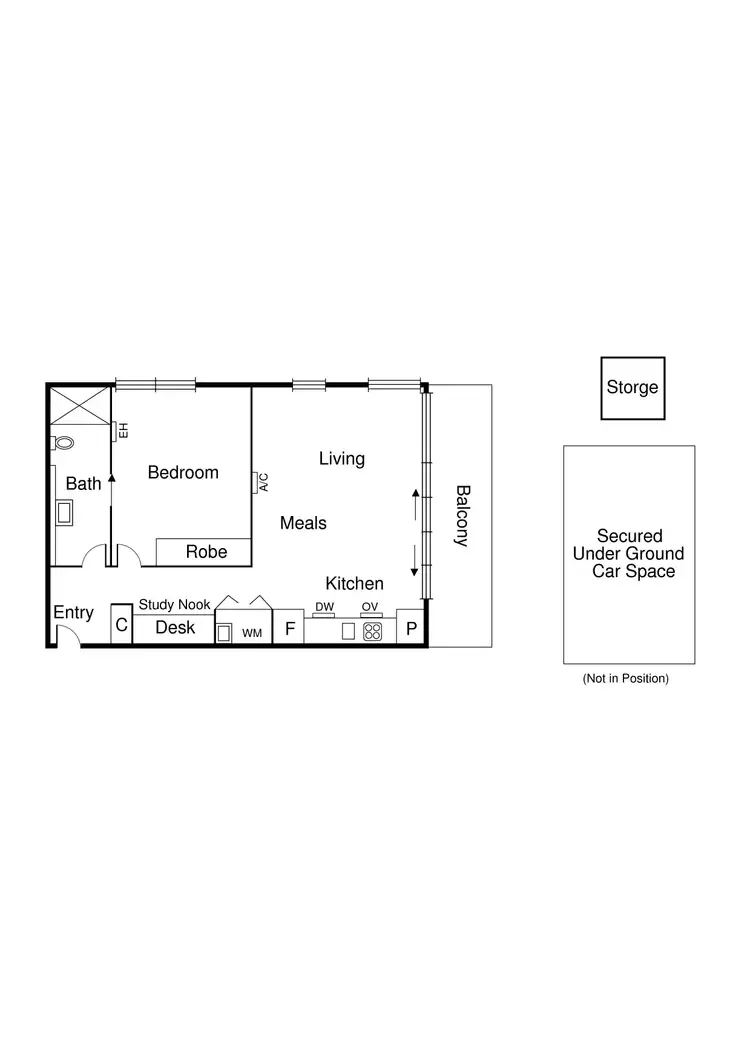 Floorplan of Homely apartment listing, 104/38 Nott Street, Port Melbourne VIC 3207