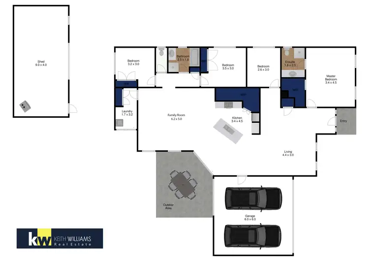 Floorplan of Homely house listing, 14 Mayfair Court, Traralgon VIC 3844