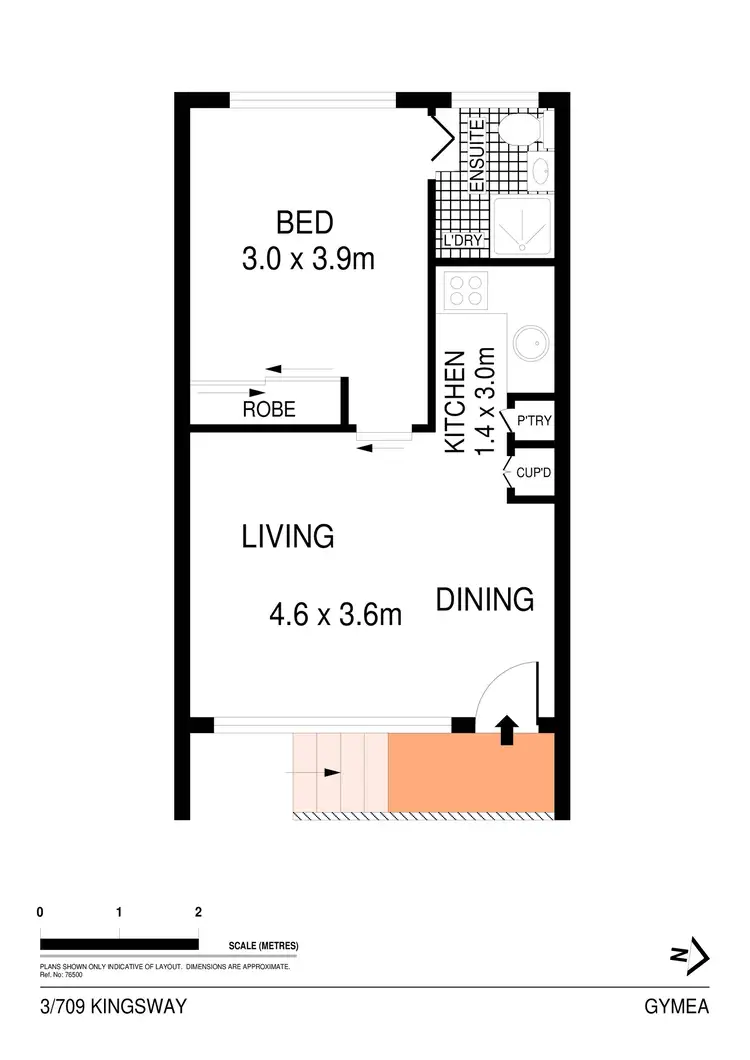 Floorplan of Homely apartment listing, 3/709 Kingsway, Gymea NSW 2227