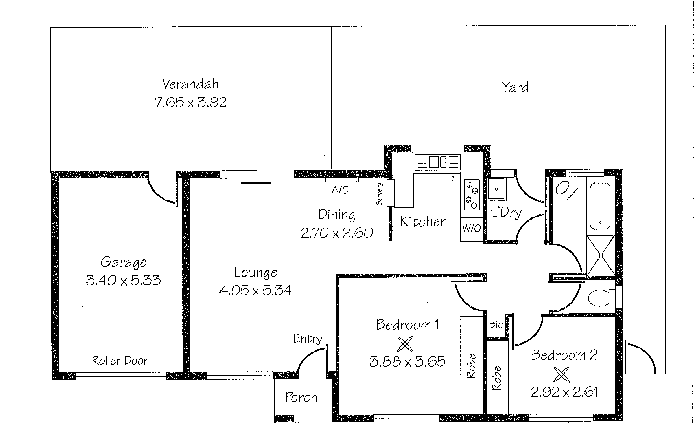 Floorplan of Homely unit listing, 2/109 Cliff Street, Glengowrie SA 5044