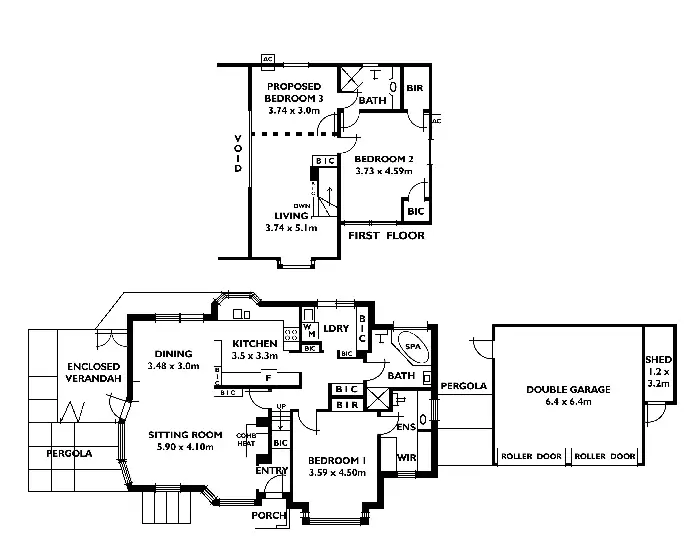 Floorplan of Homely house listing, 2 Wheal Watkins Street, Glen Osmond SA 5064