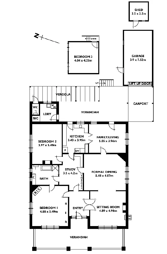 Floorplan of Homely house listing, 43 Hackney Road, Hackney SA 5069